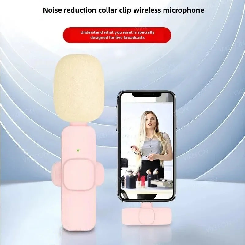 ViralVoice - Nuevo micrófono de solapa inalámbrico. Micrófono portátil para grabación de audio y vídeo para iPhone, Android, PC y cámara. Ideal para Instagram, Tik Tok y Youtube