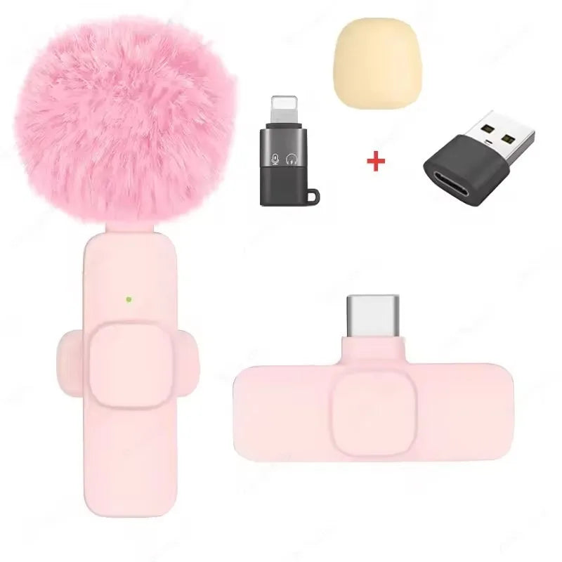 ViralVoice - Nuevo micrófono de solapa inalámbrico. Micrófono portátil para grabación de audio y vídeo para iPhone, Android, PC y cámara. Ideal para Instagram, Tik Tok y Youtube