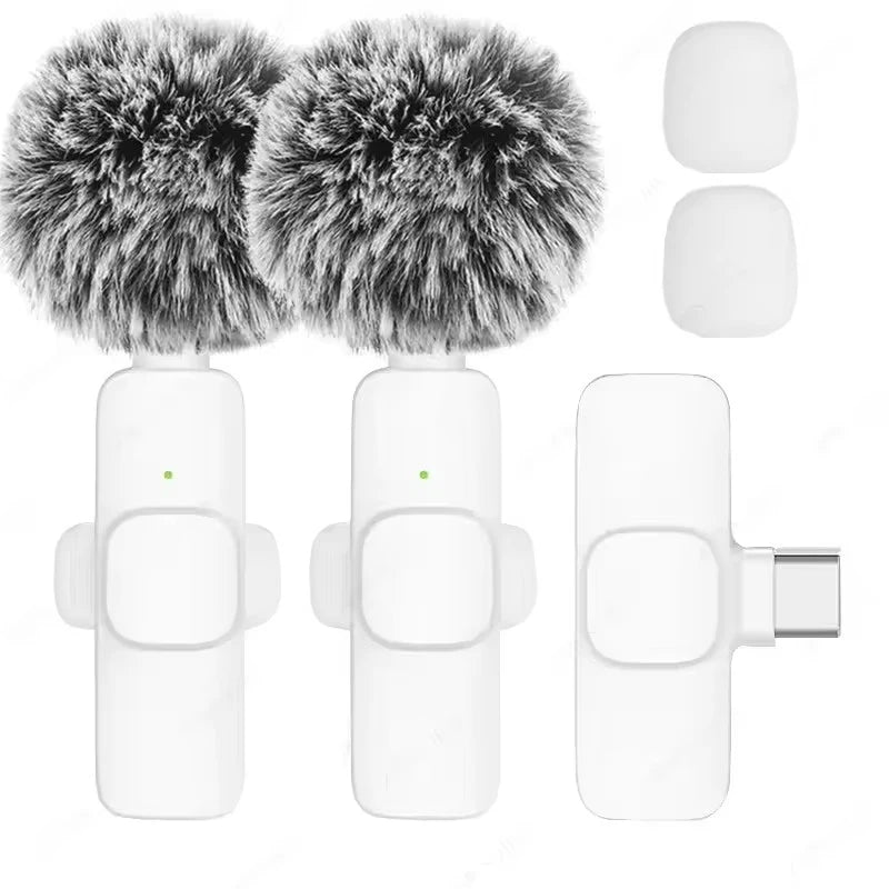 ViralVoice - Nuevo micrófono de solapa inalámbrico. Micrófono portátil para grabación de audio y vídeo para iPhone, Android, PC y cámara. Ideal para Instagram, Tik Tok y Youtube