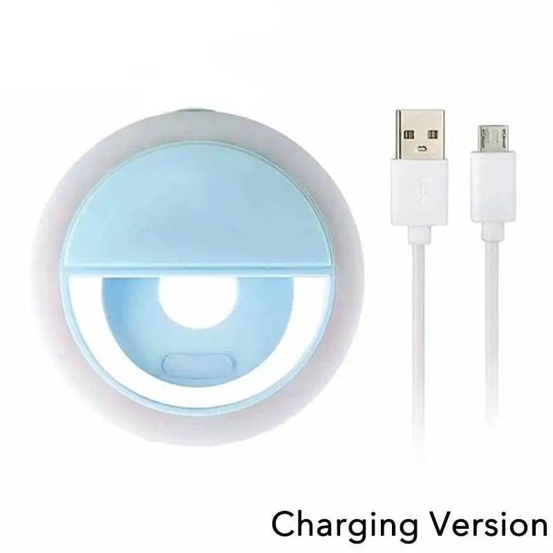 Viral CircleLight – Anillo de Luz LED USB para Selfies y Grabaciones con carga USB. Compatible con iPhone, Samsung, Xiaomi, lente de teléfono móvil