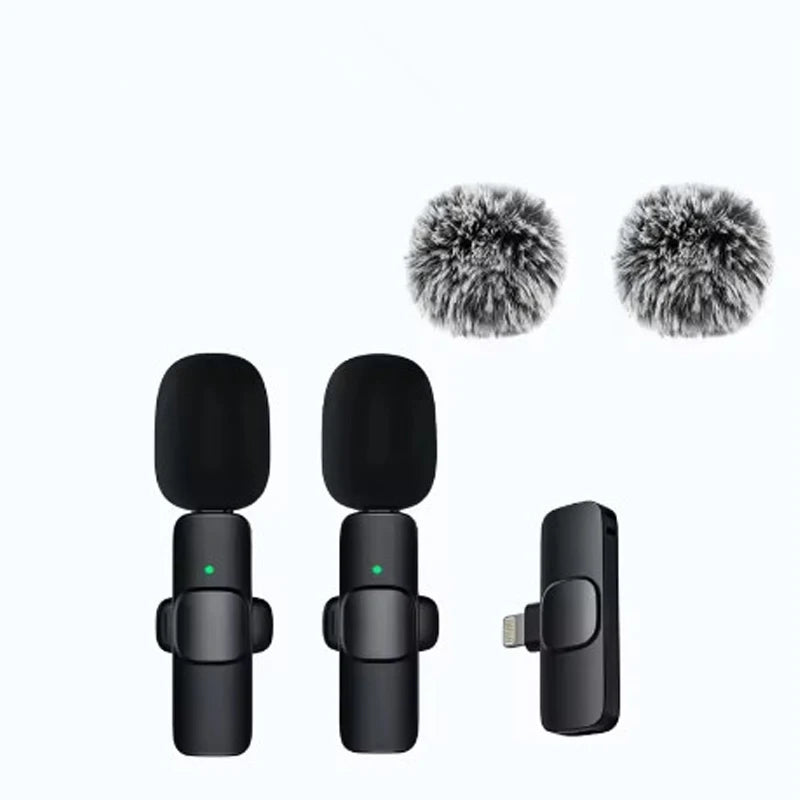 ViralVoice - Nuevo micrófono de solapa inalámbrico. Micrófono portátil para grabación de audio y vídeo para iPhone, Android, PC y cámara. Ideal para Instagram, Tik Tok y Youtube