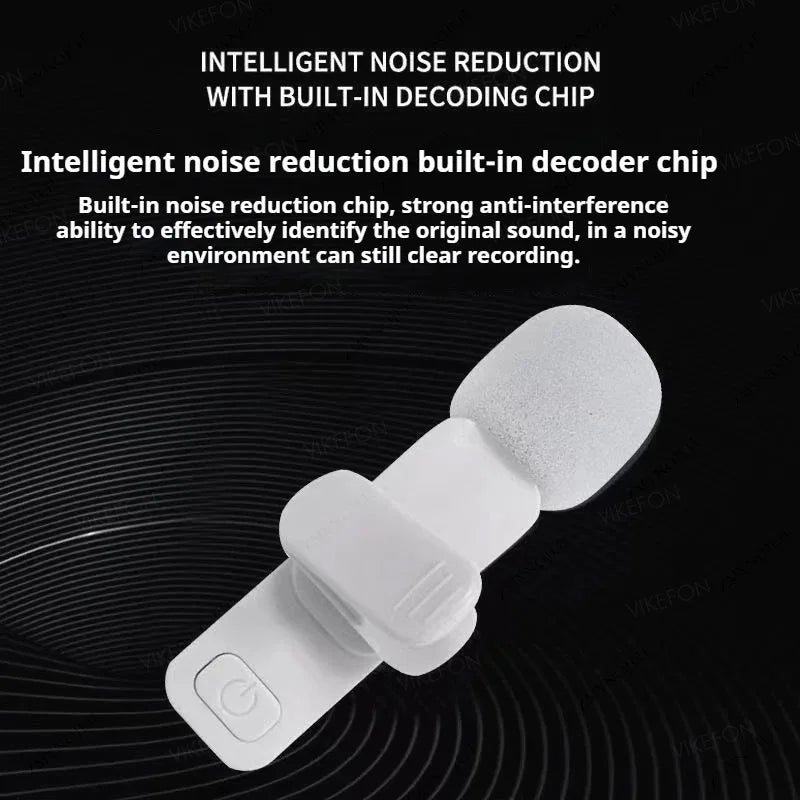 ViralVoice - Nuevo micrófono de solapa inalámbrico. Micrófono portátil para grabación de audio y vídeo para iPhone, Android, PC y cámara. Ideal para Instagram, Tik Tok y Youtube