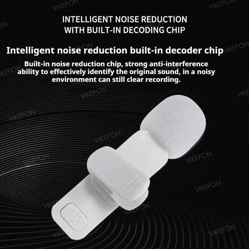 ViralVoice - Nuevo micrófono de solapa inalámbrico. Micrófono portátil para grabación de audio y vídeo para iPhone, Android, PC y cámara. Ideal para Instagram, Tik Tok y Youtube
