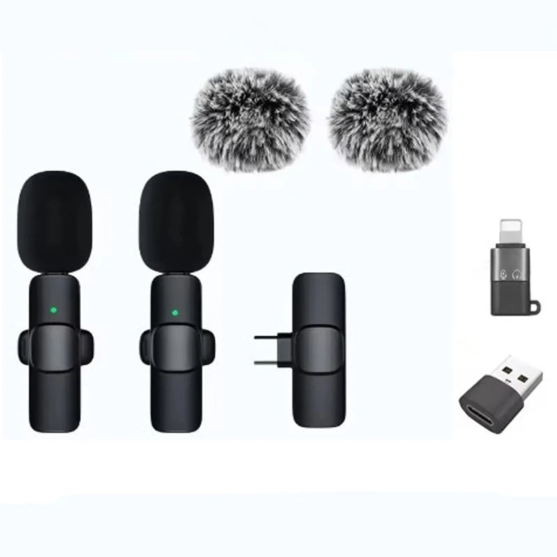 ViralVoice - Nuevo micrófono de solapa inalámbrico. Micrófono portátil para grabación de audio y vídeo para iPhone, Android, PC y cámara. Ideal para Instagram, Tik Tok y Youtube