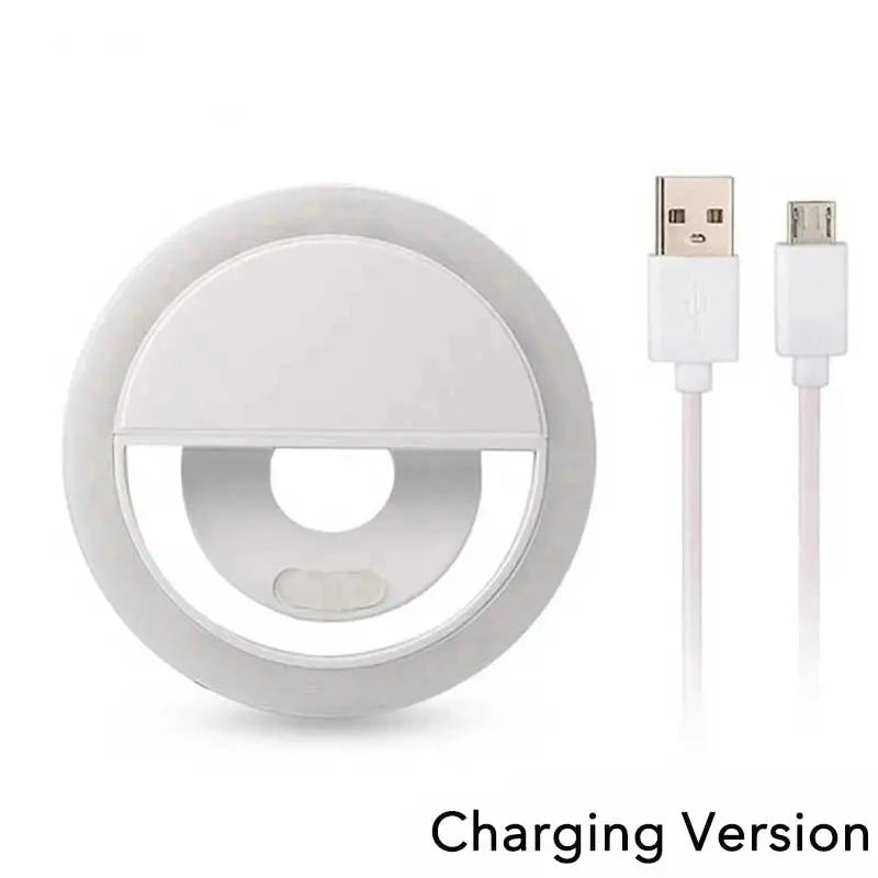Viral CircleLight – Anillo de Luz LED USB para Selfies y Grabaciones con carga USB. Compatible con iPhone, Samsung, Xiaomi, lente de teléfono móvil