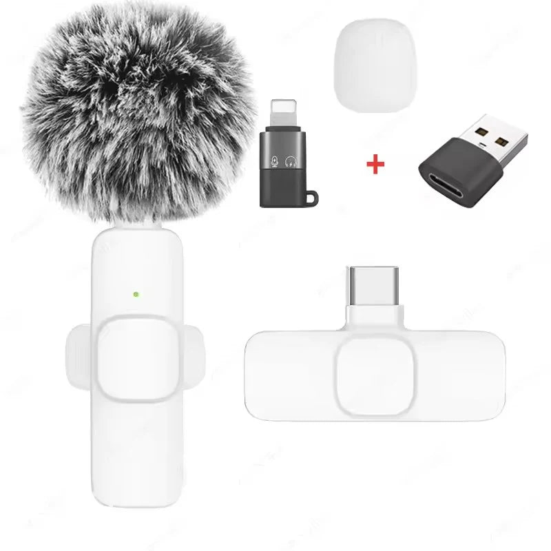 ViralVoice - Nuevo micrófono de solapa inalámbrico. Micrófono portátil para grabación de audio y vídeo para iPhone, Android, PC y cámara. Ideal para Instagram, Tik Tok y Youtube