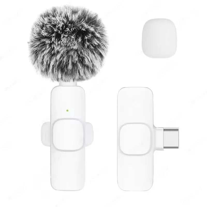ViralVoice - Nuevo micrófono de solapa inalámbrico. Micrófono portátil para grabación de audio y vídeo para iPhone, Android, PC y cámara. Ideal para Instagram, Tik Tok y Youtube