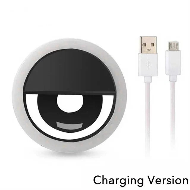 Viral CircleLight – Anillo de Luz LED USB para Selfies y Grabaciones con carga USB. Compatible con iPhone, Samsung, Xiaomi, lente de teléfono móvil
