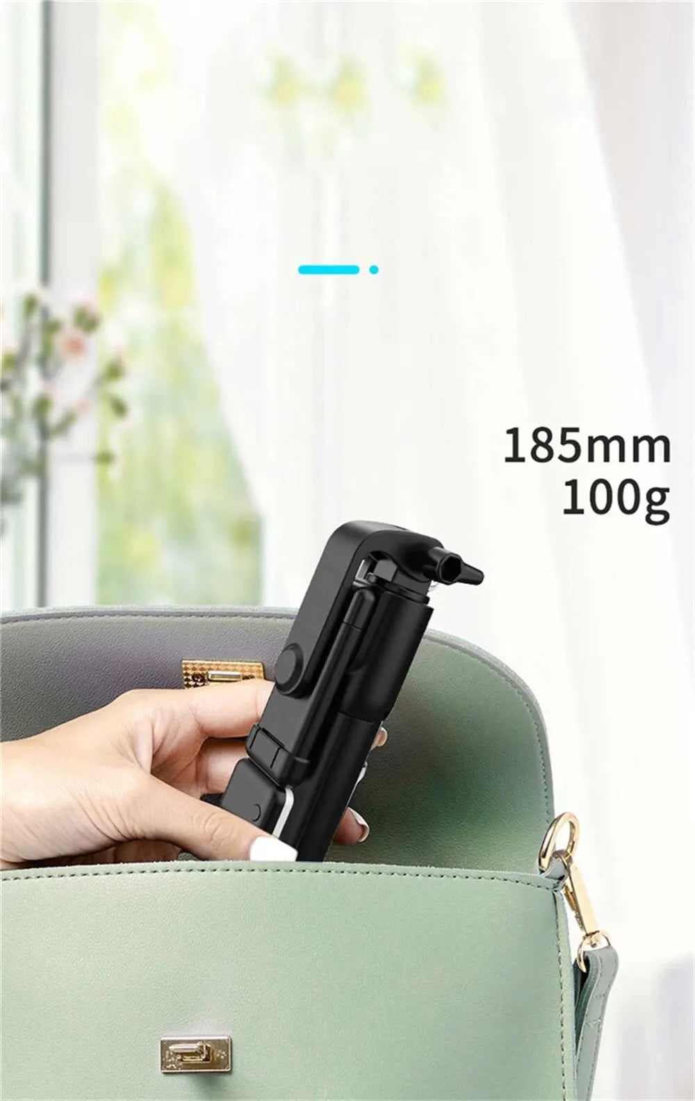 ViralSelfiePro – Palo de Selfie Bluetooth retráctil con luz y control remoto