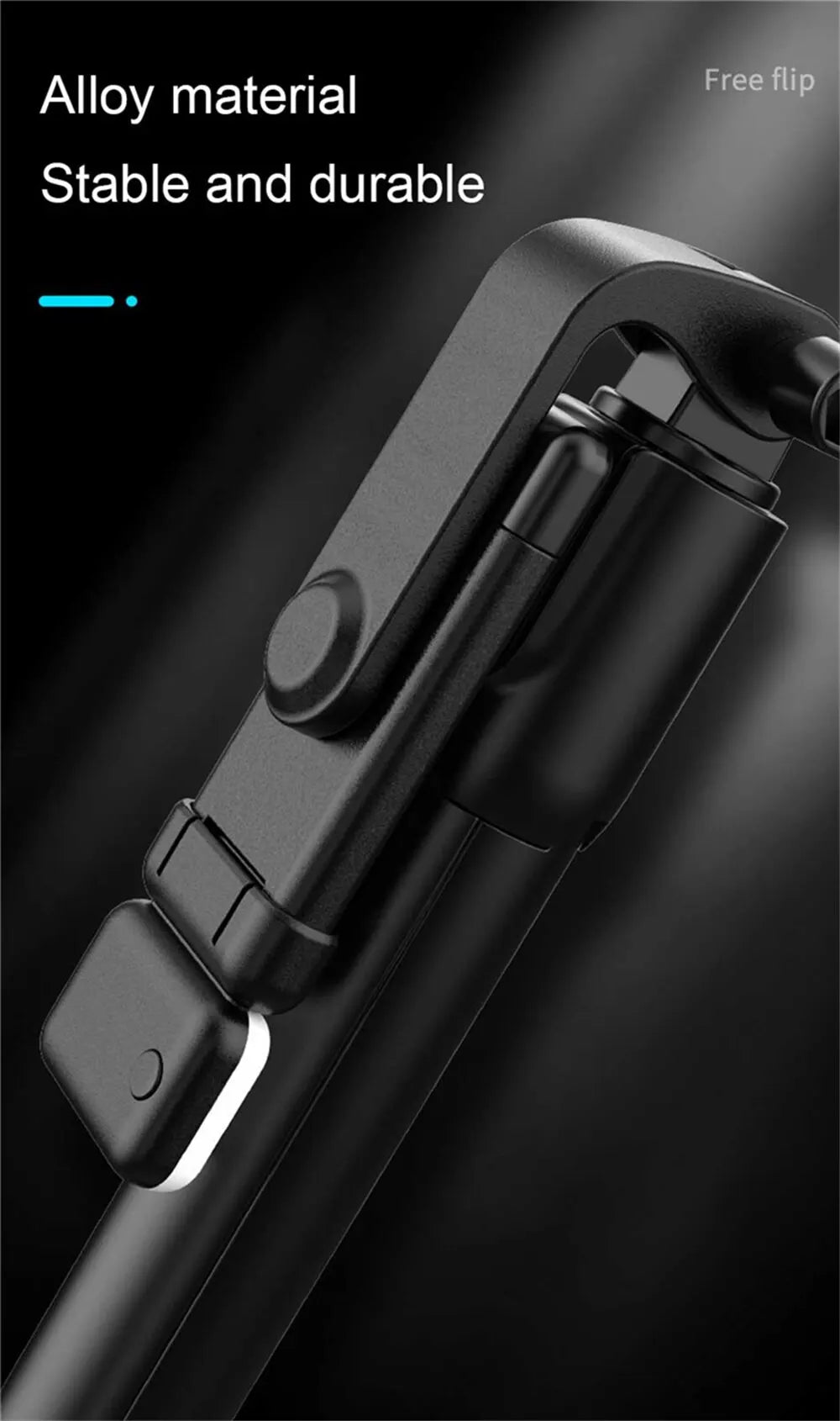 ViralSelfiePro – Palo de Selfie Bluetooth retráctil con luz y control remoto